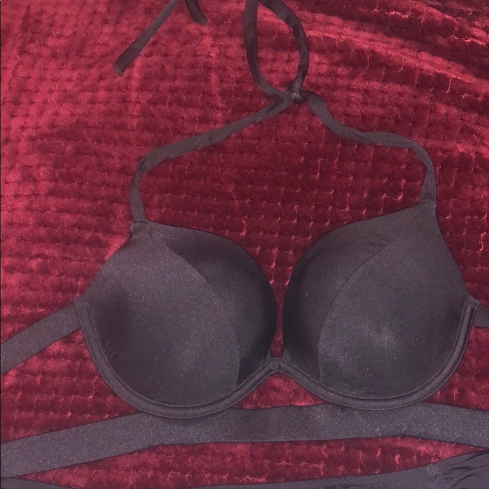 Black Victoria’s Secret 2piece  bottoms LG NWT
